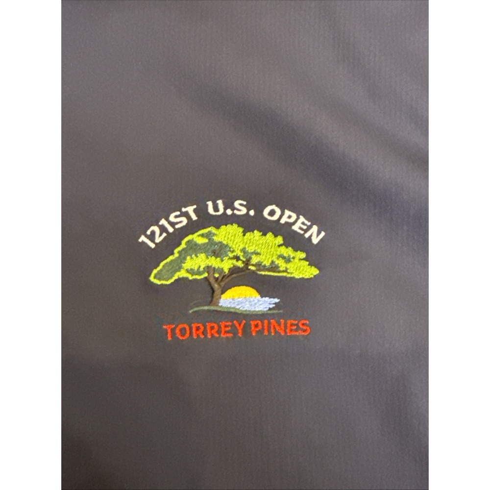 FootJoy Vest Men’s XL Blue Torrey Pines 121st US Open Full Zip Performance New! - Picture 2 of 6